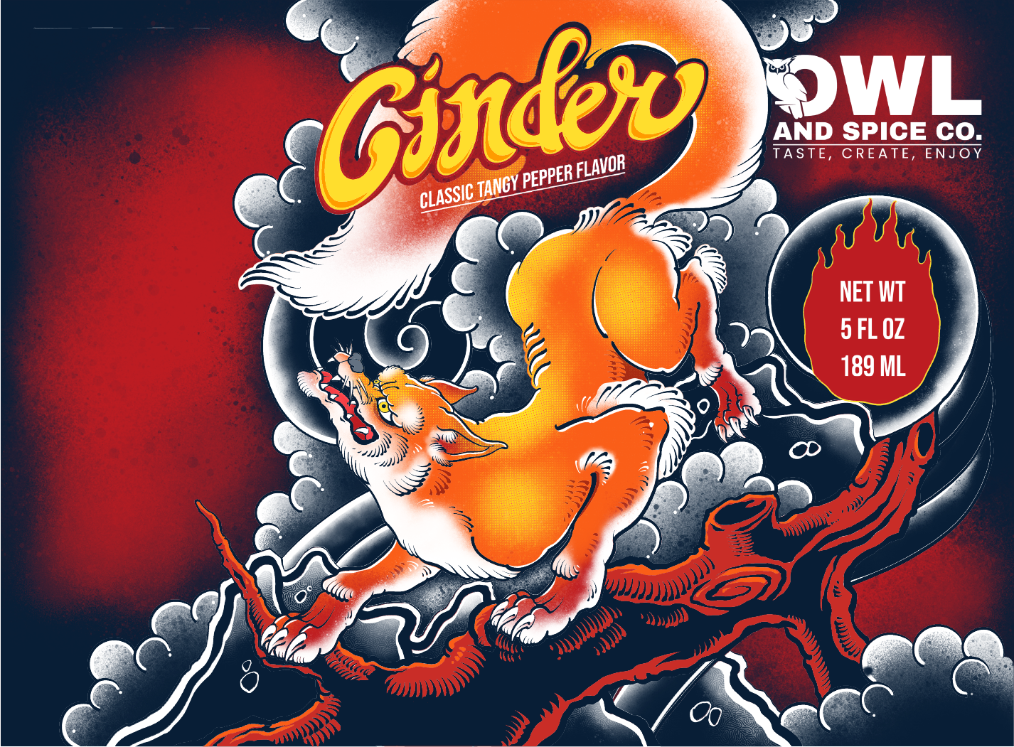 Cinder Hot Sauce - Hot